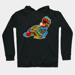 Zentangle parrot Hoodie